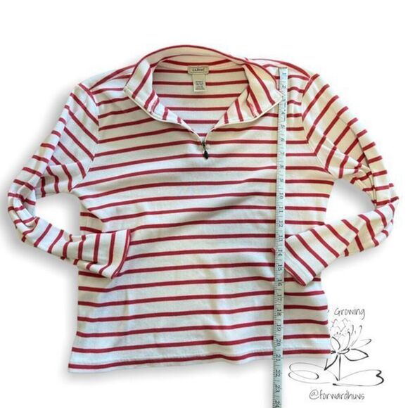 LL Bean Women’s 1/4 Zip Long Sleeve Shirt - Size Medium | READ - Picture 7 of 12